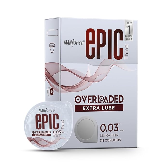 Manforce Epic thinx Overloaded extra lube ( Pack of 3 s) Mankind Consumer Products Manforce Epic thinx Overloaded extra lube ( Pack of 3 s) Mankind Consumer Products