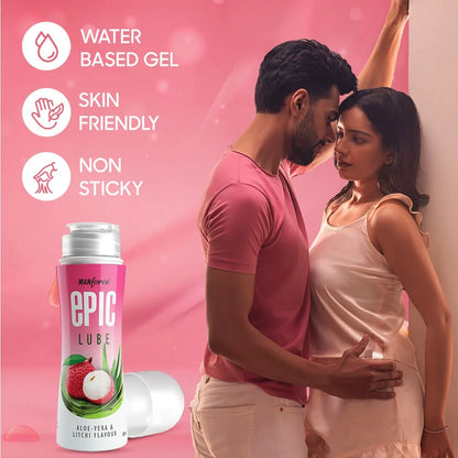 Manforce Epic Litchi Aloe Vera Gel Lube | Water-Based Lubricant Mankind Consumer Products Manforce Epic Litchi Aloe Vera Gel Lube | Water-Based Lubricant Mankind Consumer Products