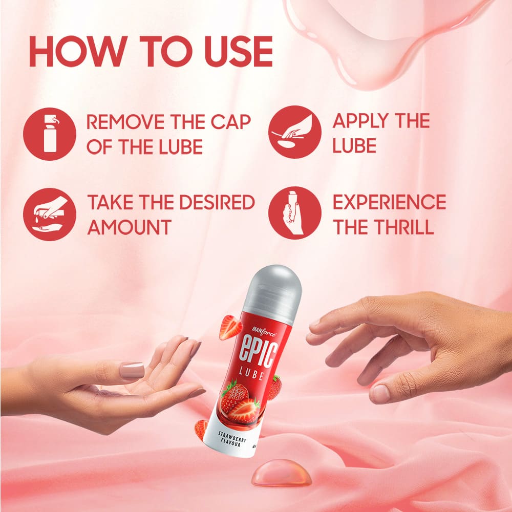 Manforce Epic Strawberry Lube Gel | Water-Based Lubricant Mankind Consumer Products Manforce Epic Strawberry Lube Gel | Water-Based Lubricant Mankind Consumer Products
